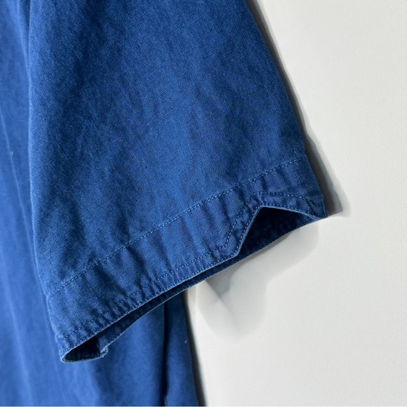 Reyn Spooner Linen Blend Short Sleeve Button Front Shirt Size Large Breathable - Picture 10 of 11